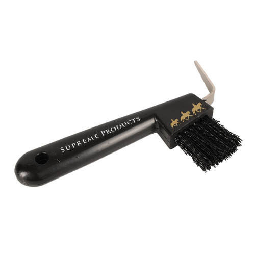 Supreme Products Pampered Pony Hoof Pick - Black/Gold