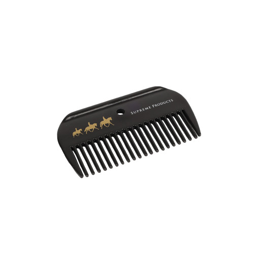 Supreme Products Pampered Pony Mane Comb - Black/Gold