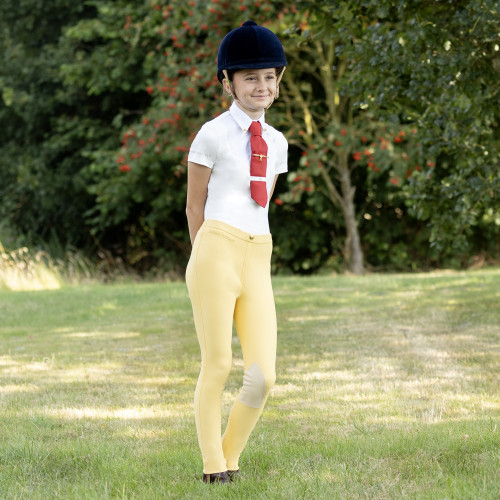 Supreme Products Champion Junior Show Rider Jodhpurs - Canary Yellow - 3-4 Years