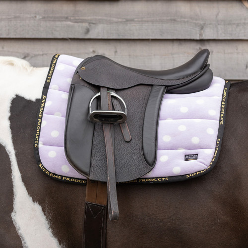 Supreme Products Dotty Fleece Saddle Pad - Lavish Lilac - Pony